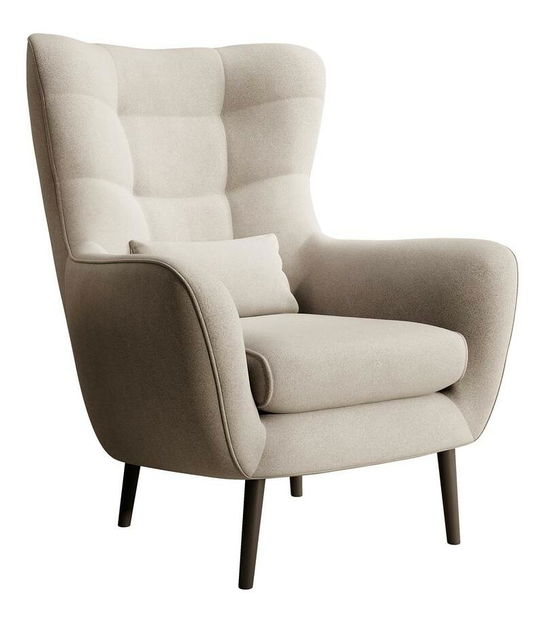 Křeslo Veneza 1 (béžová + černá)