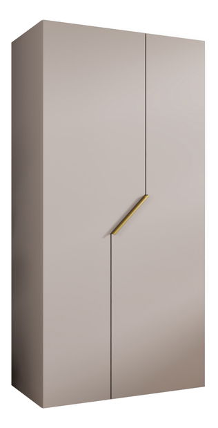 Šatní skříň Alaris 1 100 (kašmír + zlatá)
