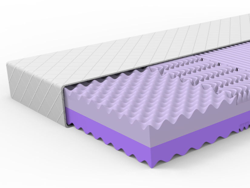 Pěnová matrace Happy 200x80 cm (T3/T3,5) *AKCE 1+1