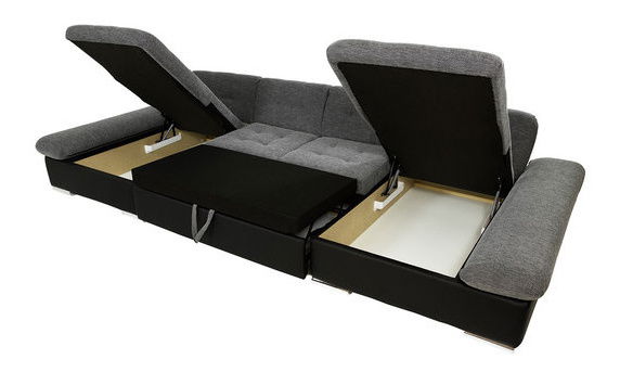 Rohová sedací souprava Agnara (mátová)