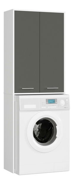 Skříňka nad pračku Fulgor 180 (bílá + grafit)