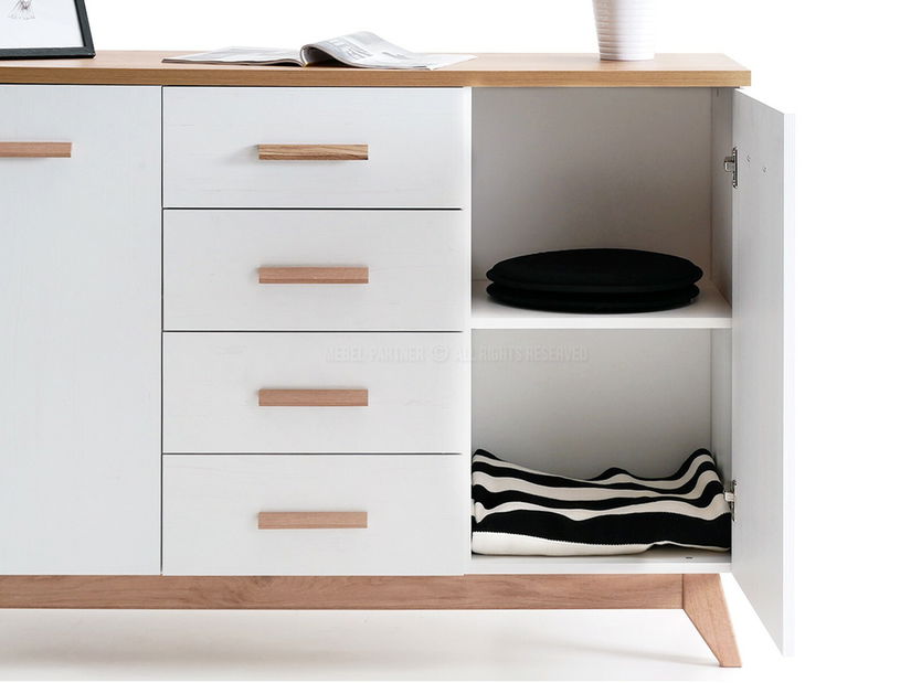 Komoda Balones BG09 (bílá + dub)