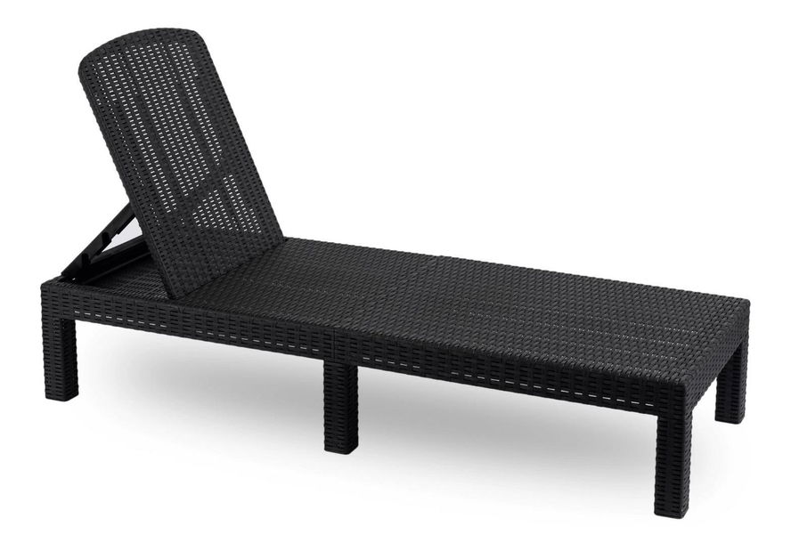 Zahradní lehátko Logro (černá)