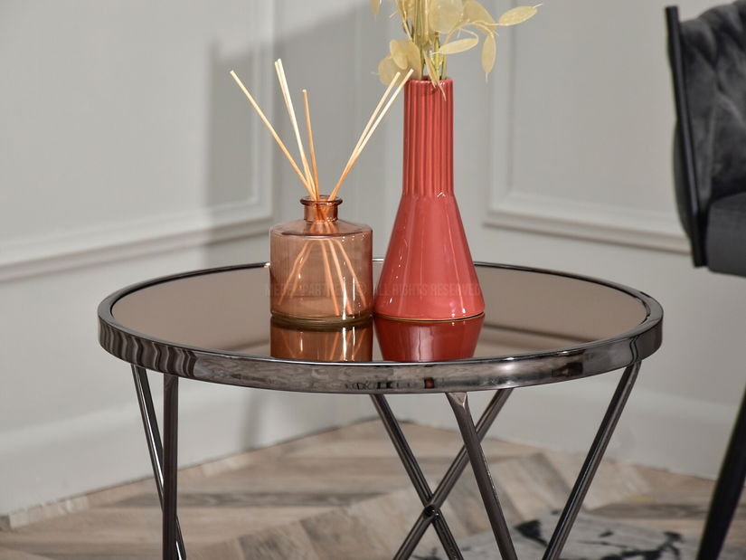 Konferenční stolek Armin S (měděná + černá)