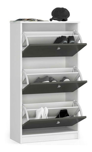 Botník Satori (bílá + grafit šedý)