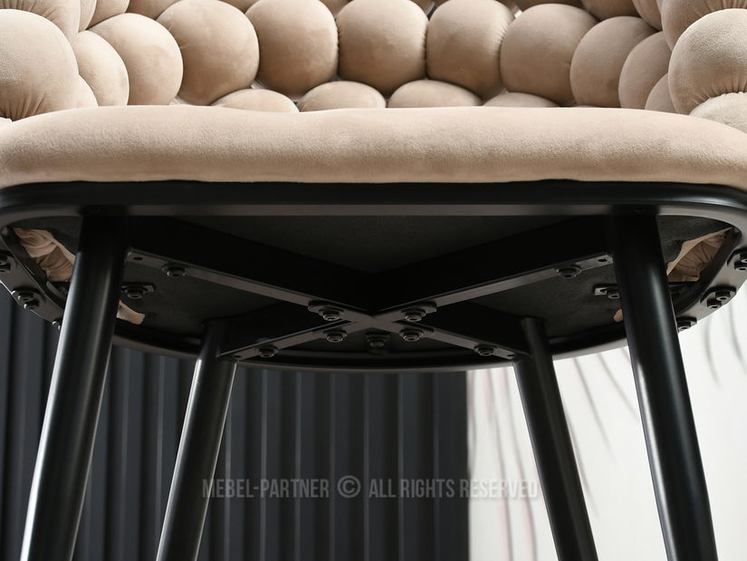 Židle Lulish (béžová + černá)