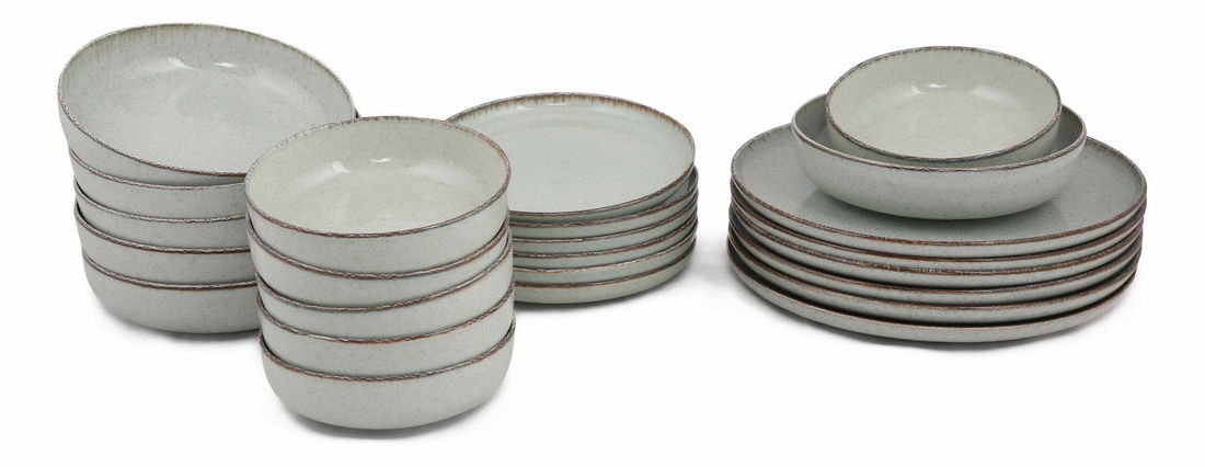 Jídelní sada (24 ks.) Modvi (zelená)