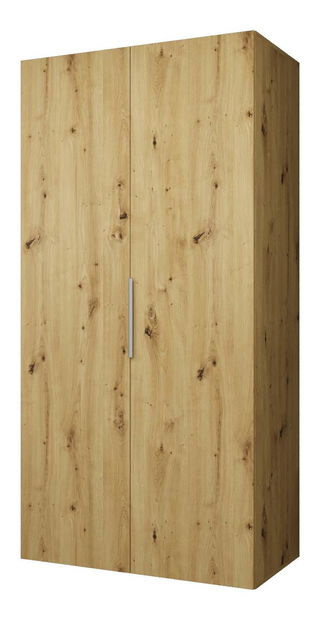Šatní skříň 100 cm Mirabella 1 (dub artisan + kašmír)