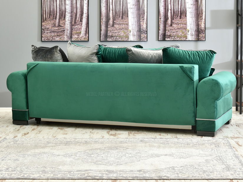 Pohovka trojsedačka Taskent (zelená + černá)