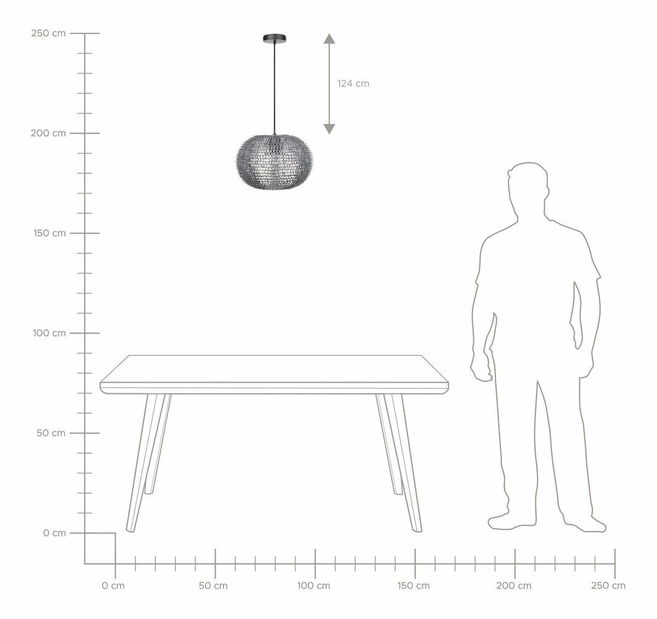 Lustr Reims (stříbrná)