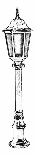 Venkovní podlahové svítidlo Bronte (černá + bílá)