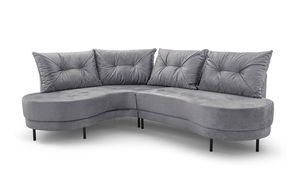 Rohová sedací souprava Aida (světle šedá) (L)