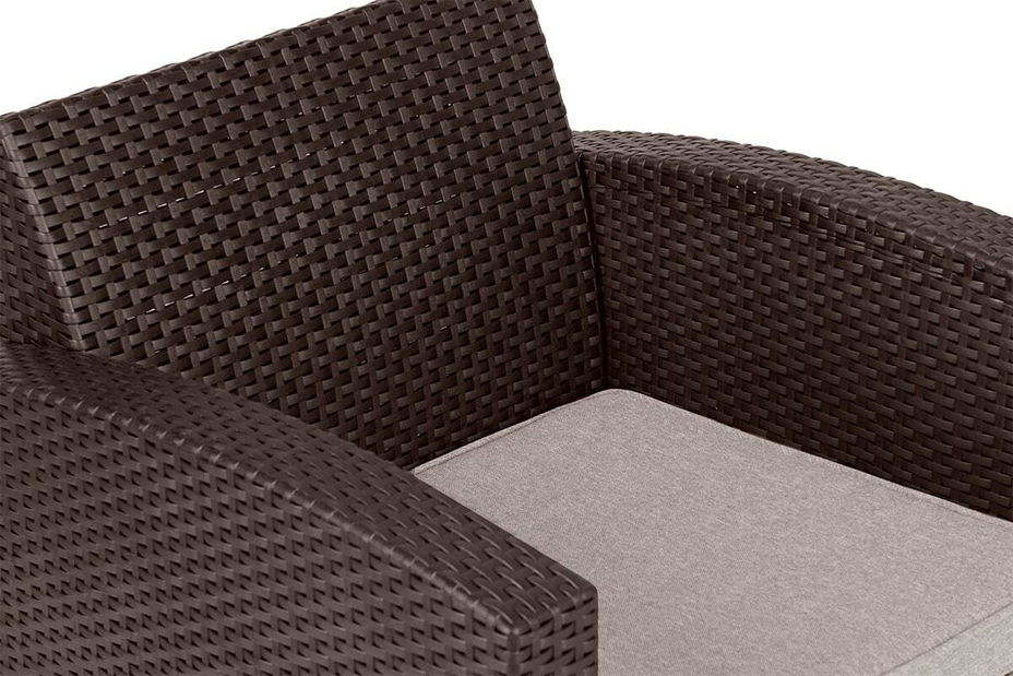 Zahradní sedací souprava Farnese 2 (hnědá)