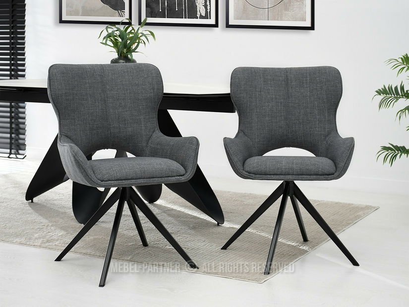 Židle Marge (šedá + černá)