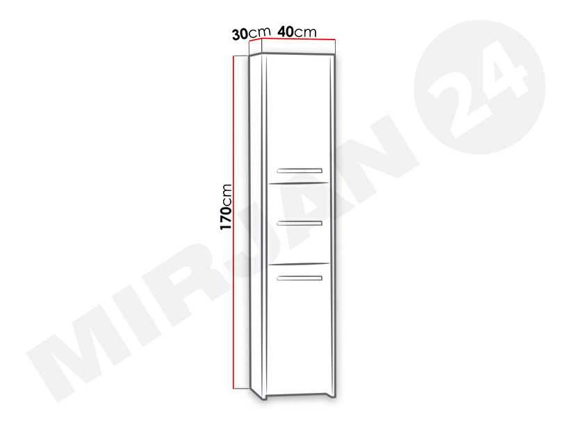 Koupelnová skříňka Nina N43 (bílá)