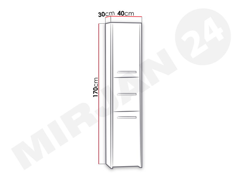 Koupelnová skříňka Nina N43 (bílá)