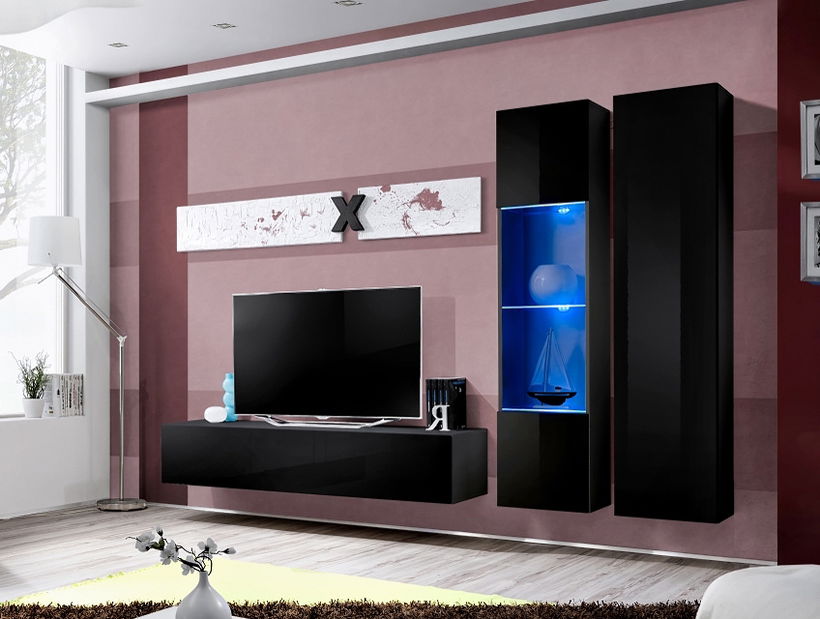 Obývací stěna Alysha 25 ZZ AI A5 (s osvětlením)