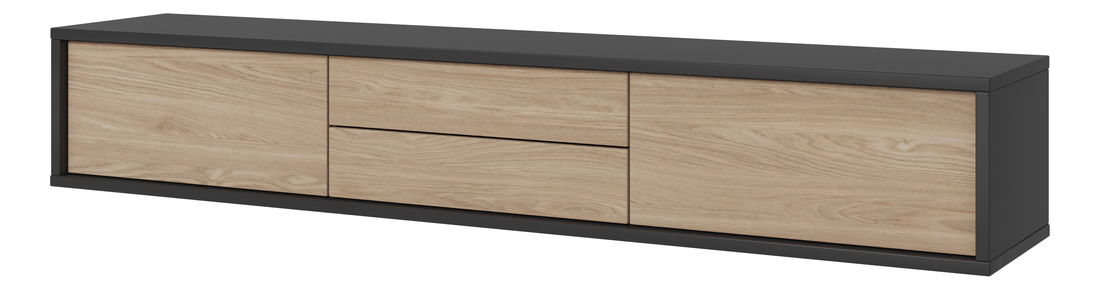 TV stolek Fiora 39 (antracit + dub olejovaný)