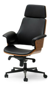 Křeslo Clementine (ořech tmavý + černá)