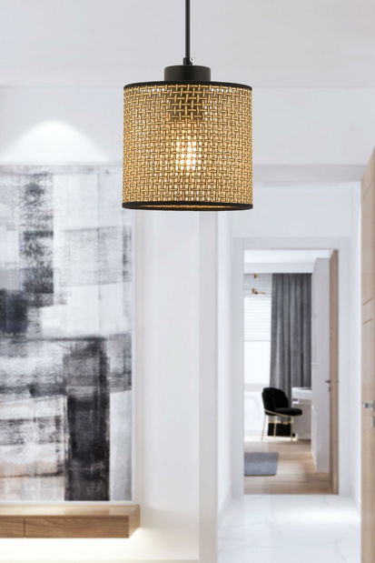 Stropní svítidlo Belencolla 1 (béžová + černá)