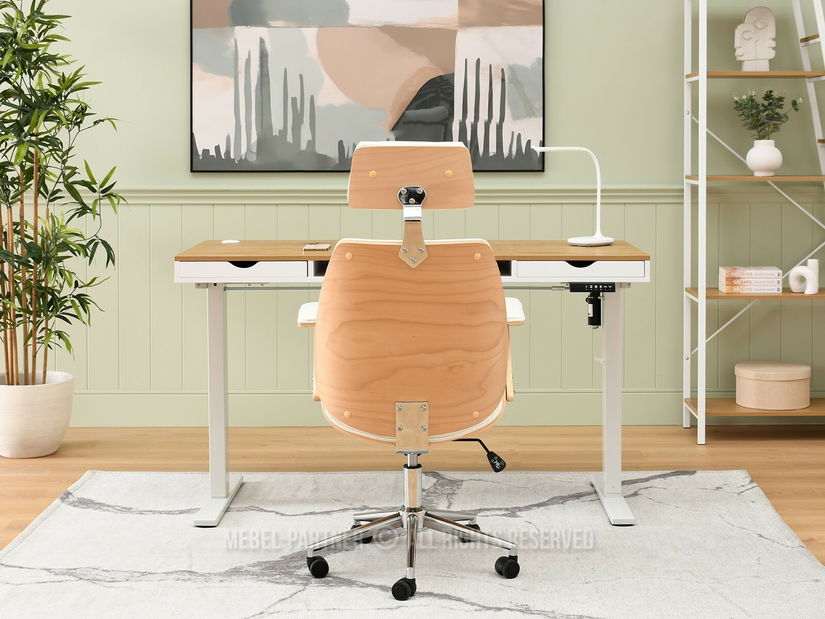 Křeslo Franc (krémová + chromová)