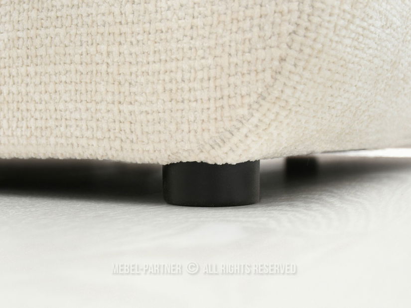 Rohová sedačka Organice (krémová + černá)