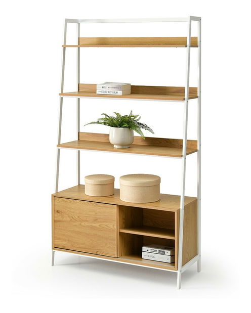 Regál Babs (dub + bílá)