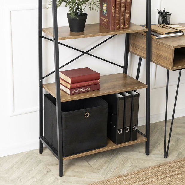 Regál Endosan (ořech + černá)