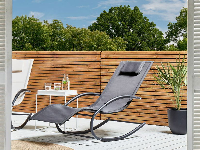 Zahradní houpací lehátko Carro (šedá)