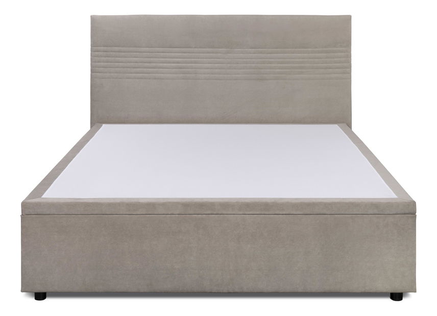 Manželská postel 160 cm Reiteradas (béžová) (s roštem) (s úl. prostorem)