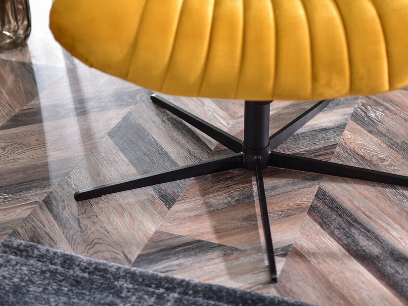 Relaxační křeslo Elesenta (medová + černá)