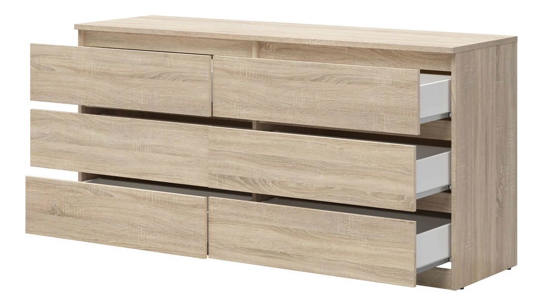 Komoda BRW Tetrix 4 (dub sonoma)