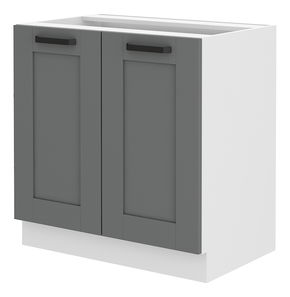 Dolní kuchyňská skříňka Lucid 80 D 2F BB (dustgrey + bílá)