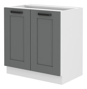 Dolní kuchyňská skříňka Lucid 80 D 2F BB (dustgrey + bílá)