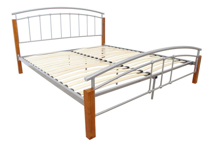 Manželská postel 180 cm Malbrua (s roštem)