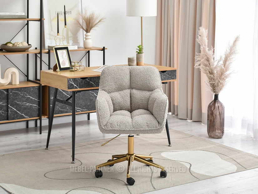 Křeslo Island (béžová + zlatá)