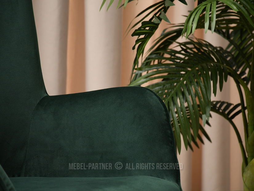 Křeslo Truni (zelená + černá)