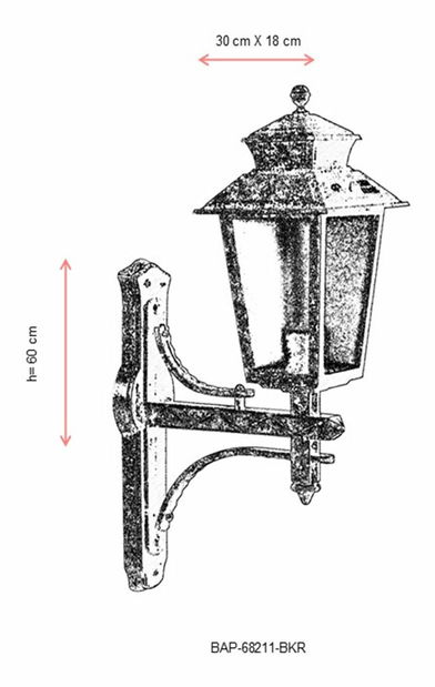 Venkovní nástěnné svítidlo Daquan (hnědá)
