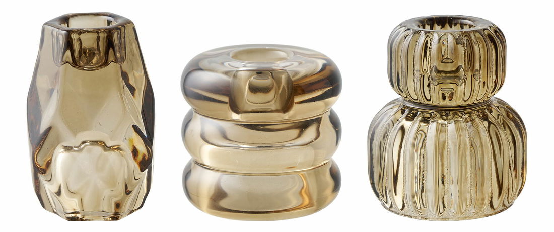 Svícen 3 ks Csaloria 20 (tmavě hnědá)