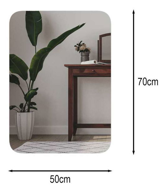 Zrcadlo Poly (bílá)