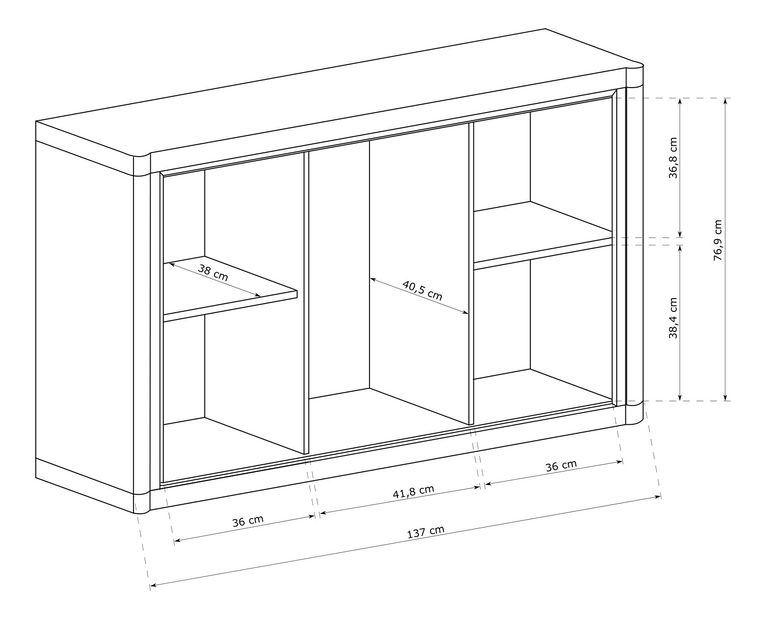 Komoda Douglas 05 (dub sonoma)