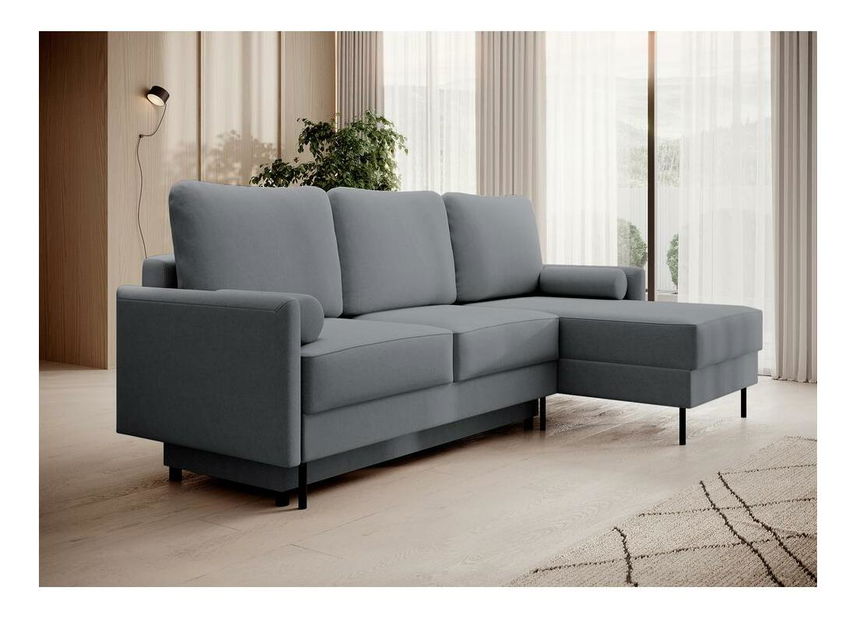 Rohová sedací souprava Toblera L (šedá tmavší)