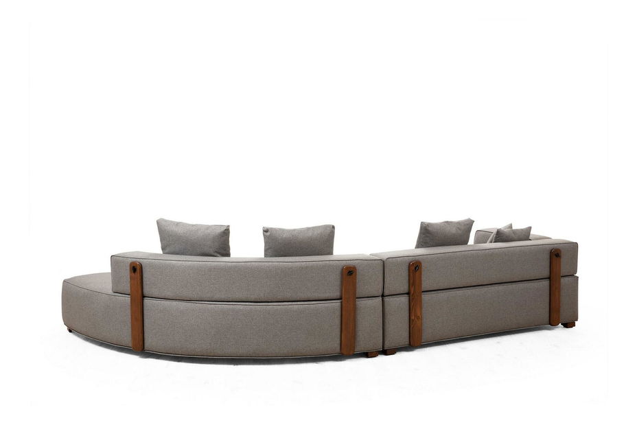 Rohová sedačka Gondulatta 4 (P) (šedá)