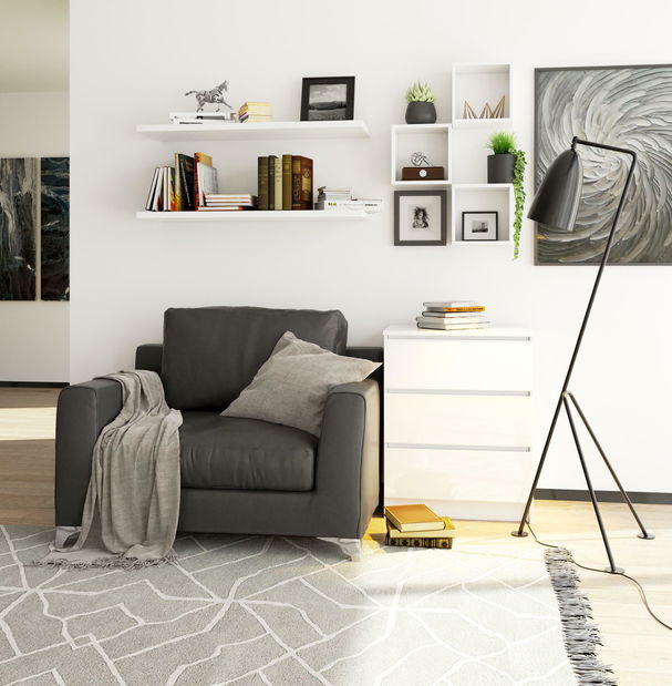 Komoda Kalista II (lesk bílý)