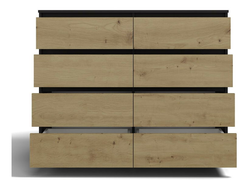 Komoda Musecalo 7 120 (antracit + dub artisan)