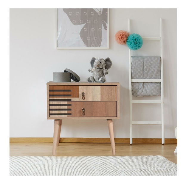 Noční stolek Sopatu 5 (vícebarevné)