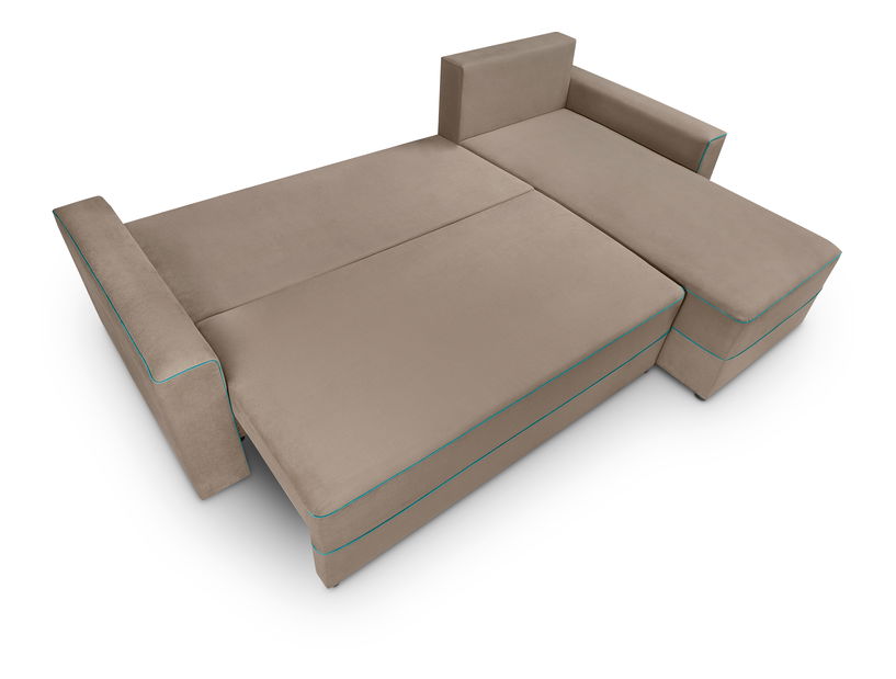 Rohová sedací souprava BRW Berg Lux 3DL.URC (béžová) (P)