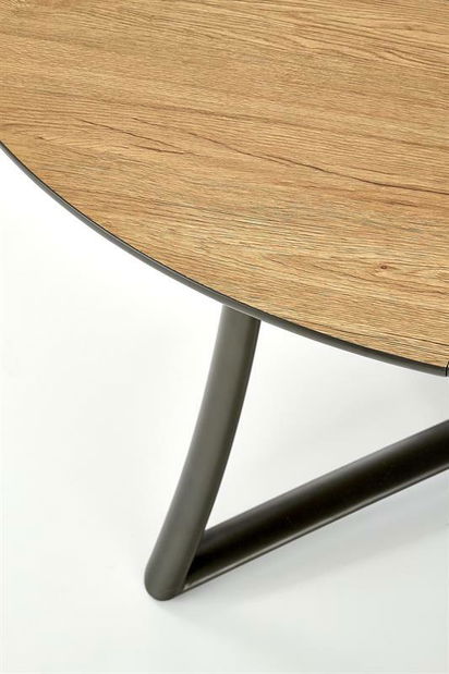 Jídelní židle Kal (šedá + přírodní dřevo)