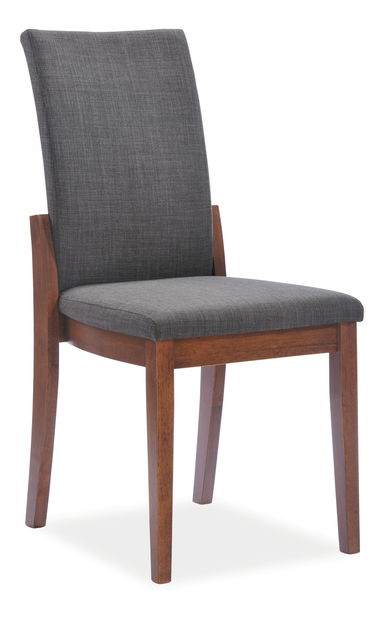 Jídelní židle Cesario (ořech + šedá)