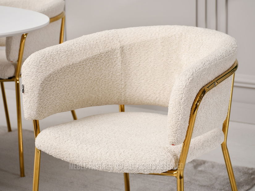 Židle Sorento (krémová + zlatá)